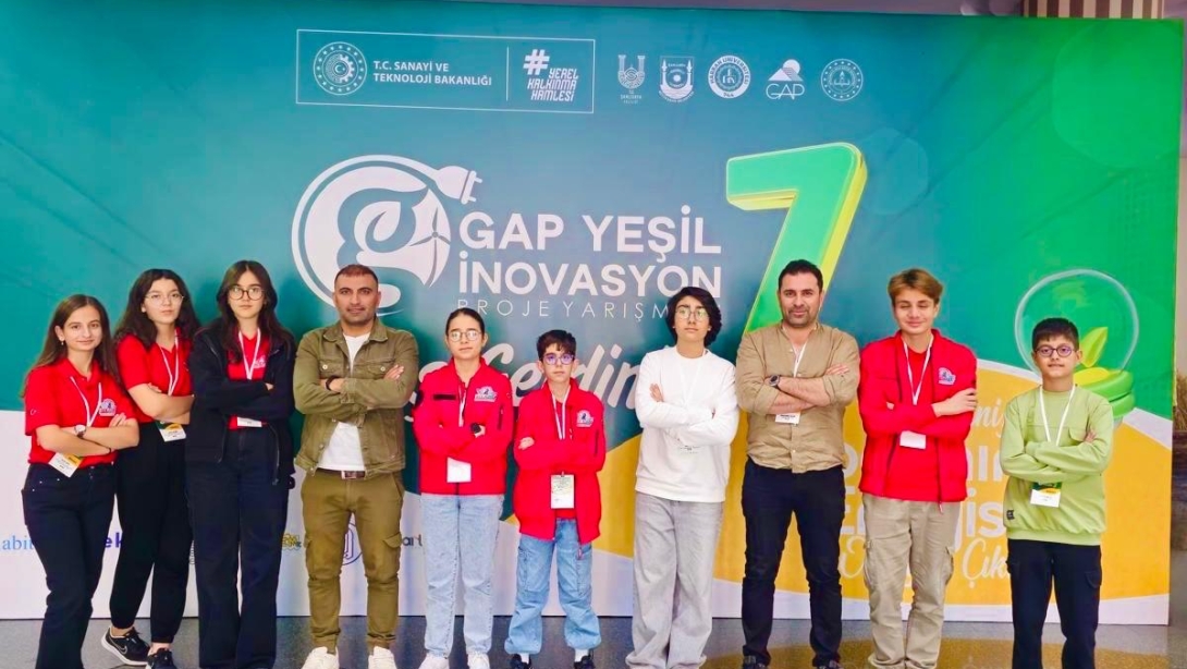  Artuklu Prof. Dr. Aziz Sancar Bilsem ve Artuklu Hacı Suphiye Bölünmez İmam Hatip Ortaokulu  7.GAP Yeşil İnovasyon Projesinde Yeşil Geleceğe 5 Özgün Proje